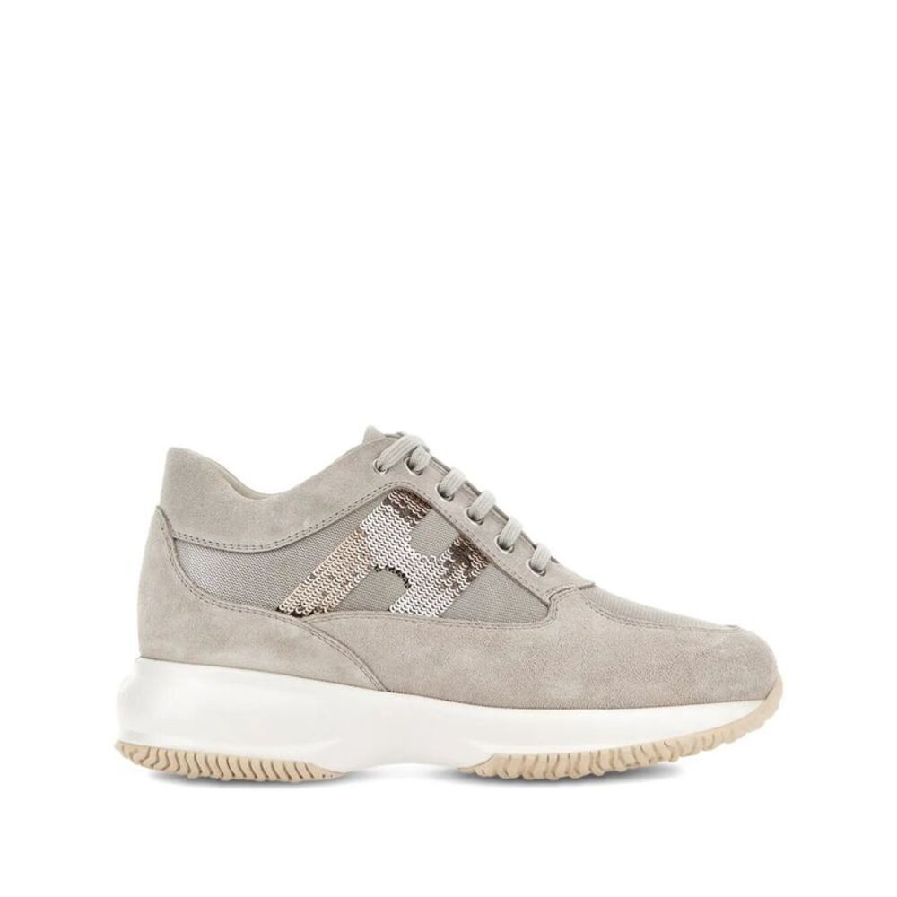 Hogan Women Hogan Interactive Suede Sneakers With Sequins